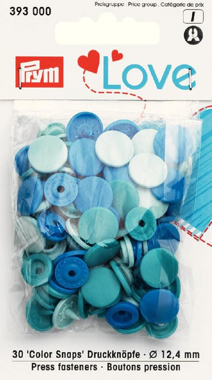 Prym 393000 Кнопки "Color Snaps", диаметр 12.4мм