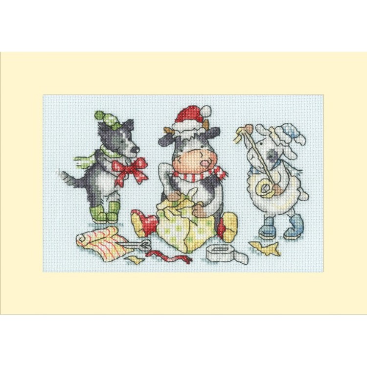 Набор для вышивания Bothy Threads XMAS78 Wrap, Ribbon, Gift! (Обертка, лента, подарок!)