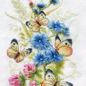 Набор для вышивания Многоцветница МЛН 14 Цикорий и бабочки