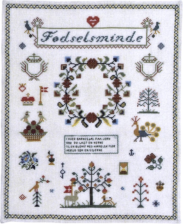 Набор для вышивания Haandarbejdets Fremme 30-1923 Сэмплер