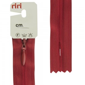 Riri 6010917/60/2414 Молния потайная, неразъемная, 4 мм, 60 см, красно-кирпичный