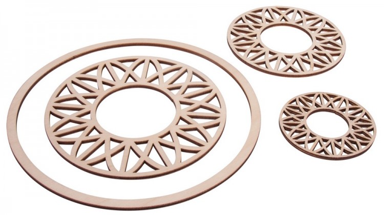 Rayher 62822000 Основа для ловца снов "Диски в стиле модерн и кольцо"