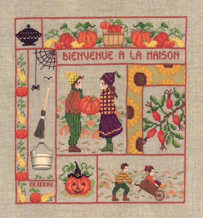 Набор для вышивания Le Bonheur des Dames 2659 Bienvenue Octobre (Добро пожаловать. Октябрь)