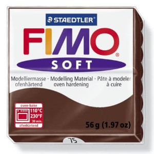 Fimo 8020-75 Полимерная глина Soft шоколад