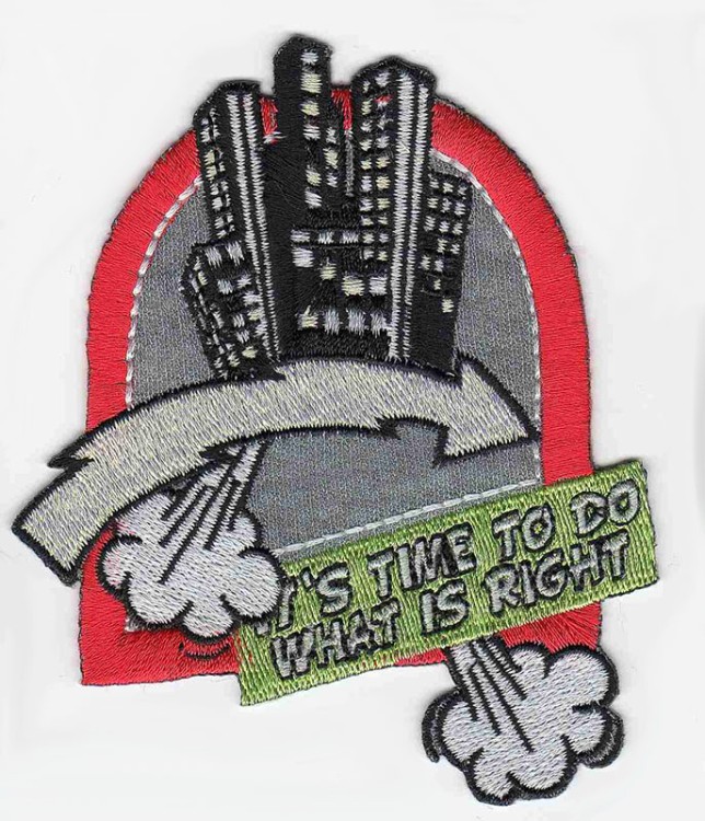 HKM 33738/1SB Термоаппликация "Wappen It is time to do what is…"