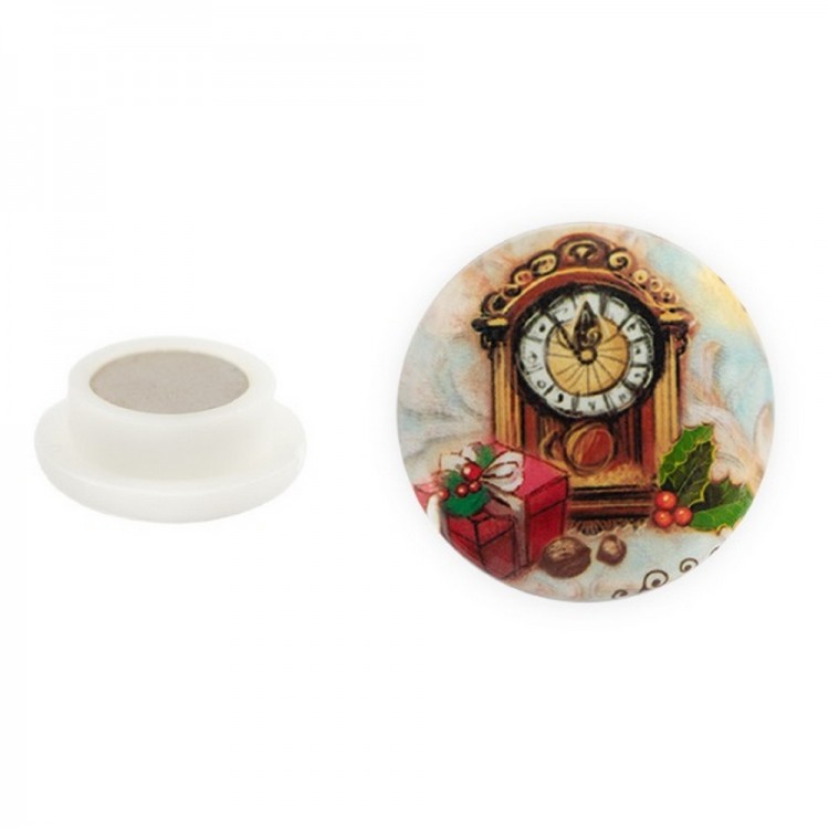 Gamma NEM-48 Игольница-магнит "Новогодние часы"