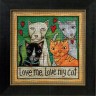 Набор для вышивания Mill Hill ST150202 Love Me, Love My Cat