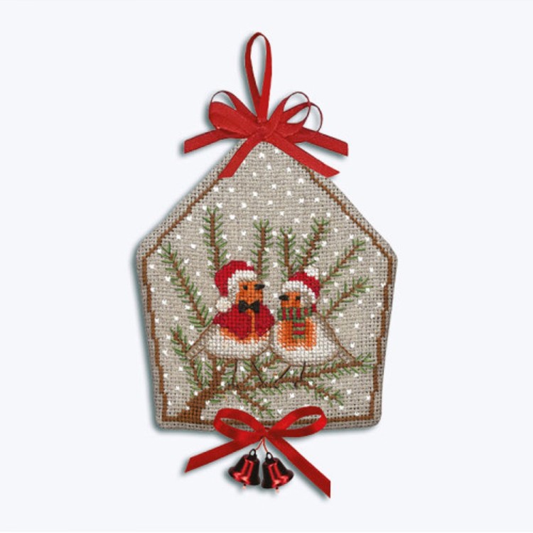 Le Bonheur des Dames 2686 Ёлочная игрушка "Little house-Robins (Маленький домик малиновки)"