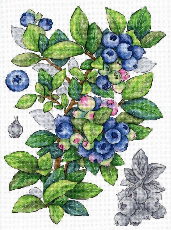 Набор для вышивания М.П.Студия НВ-929 Голубика