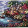 Набор для вышивания Dimensions 12155USA Cottage Cove (Коттеджная бухта)