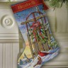 Набор для вышивания Dimensions 08819USA Christmas Sled Stocking (Запас рождественских саней)