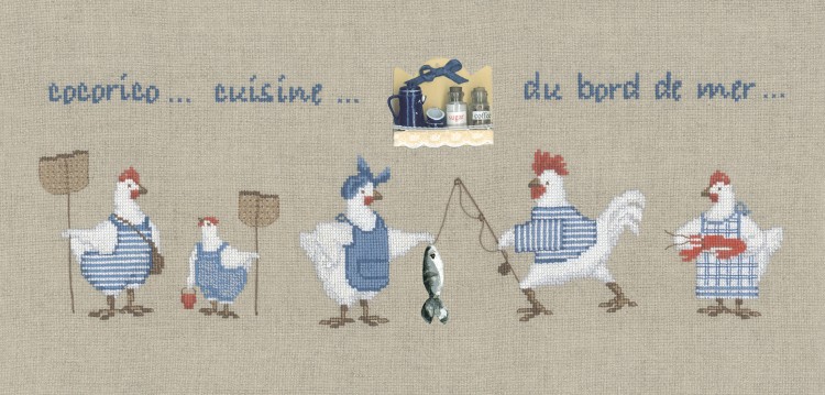 Набор для вышивания Le Bonheur des Dames 1065 Cuisine Bord De Mer (Кухня на берегу моря)