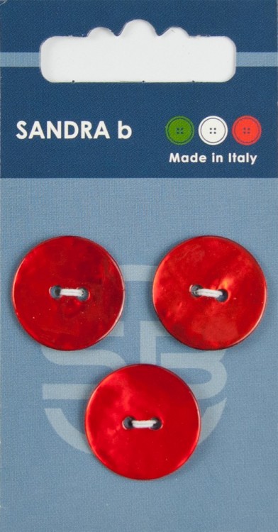 Sandra CARD054 Пуговицы, красный