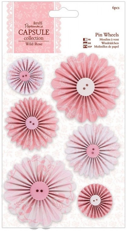 Docrafts PMA359107 Декоративные элементы "Цветы" Wild Rose