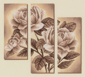Панна C-1894 Триптих с розами