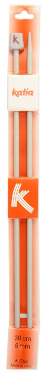 Katia 7766 Спицы прямые алюминиевые, 30 см