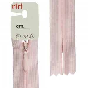 Riri 6010917/60/2417 Молния потайная, неразъемная, 4 мм, 60 см, розовый светлый