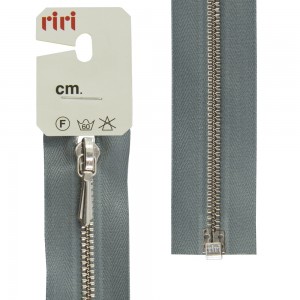 Riri 8351130/65/2119 Молния металлическая, разъемная, 3 мм, 65 см, серо-голубой светлый