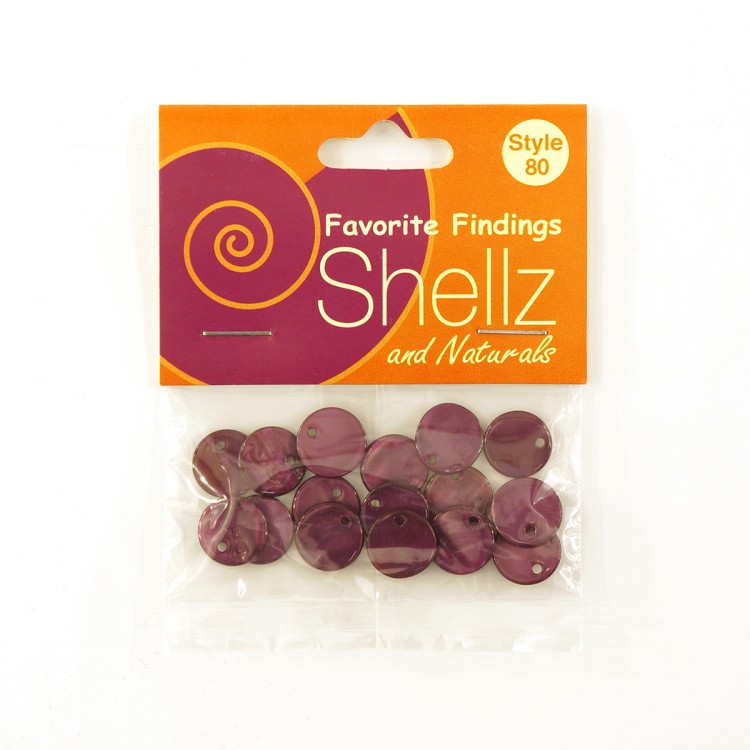 Blumenthal Lansing 1850 00080 Пуговицы "Shellz & Natural" Round River Shell Dangles