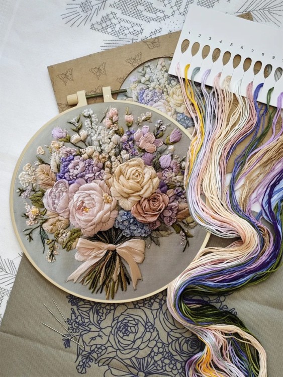 Набор для вышивания YoHobby yoli.116 Букет