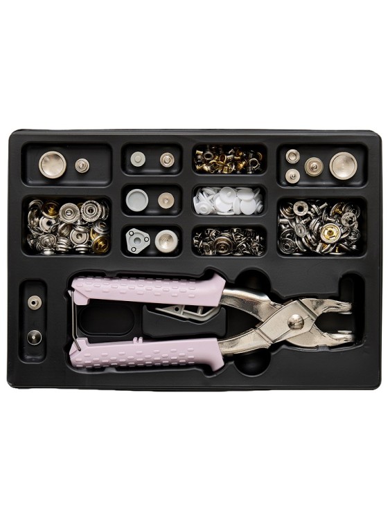 Hemline 9442974 Набор инструментов для установки люверсов и кнопок 5 в 1