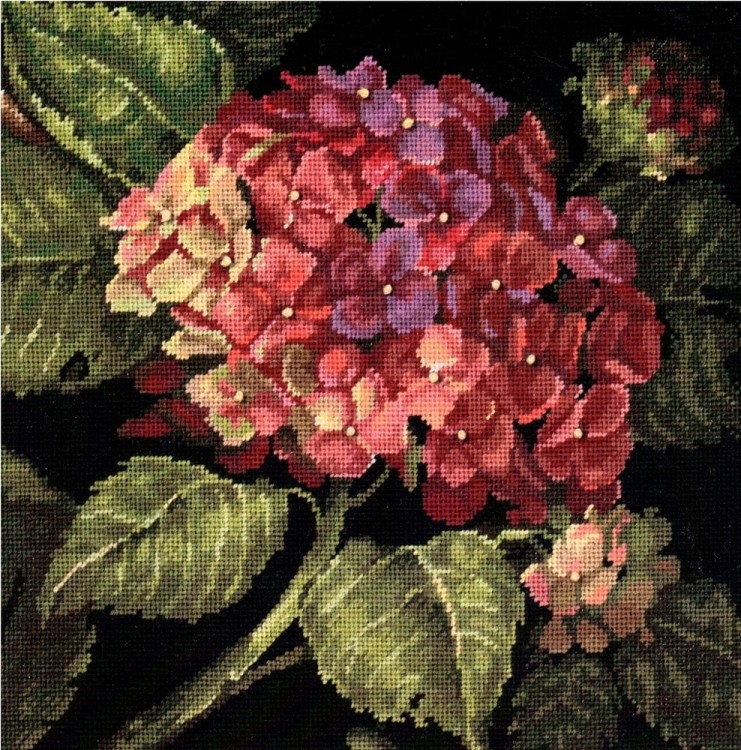 Набор для вышивания Dimensions 20053USA Hydrangea Bloom (Цветение гортензии)