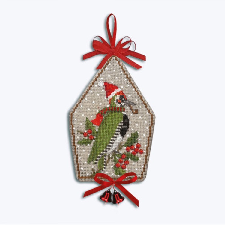 Le Bonheur des Dames 2687 Ёлочная игрушка "Little house-Woodpecker (Маленький домик дятла)"