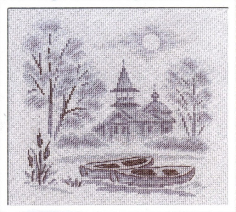 Набор для вышивания Панна PS-1057 (ПС-1057) Туман над рекой