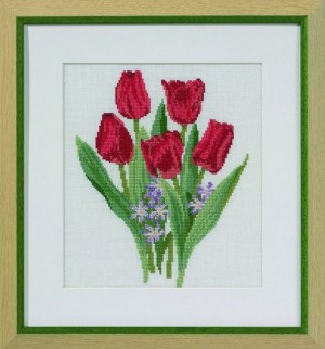 Permin 70-2301 Красные тюльпаны