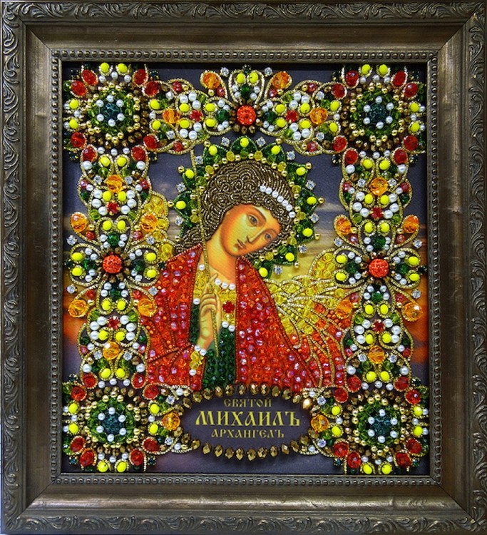 Набор для вышивания Хрустальные грани Ии-10 Образ Святого Михаила Архангела