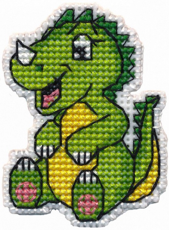 Набор для вышивания Овен 1321 Значок "Динозаврик"