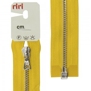 Riri 3551226/60/5339 Молния металлическая, разъемная, на атласной тесьме, 6 мм, 60 см, горчичный