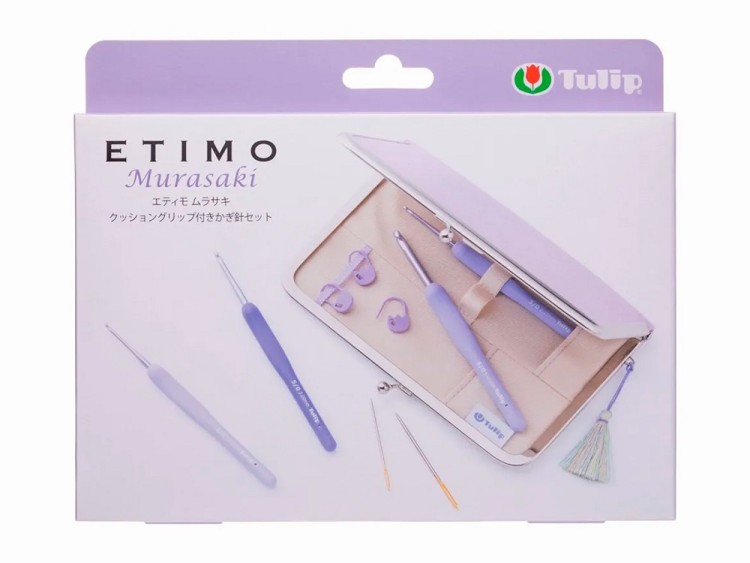 Tulip TEM-001e Набор крючков для вязания с ручкой ETIMO Murasaki