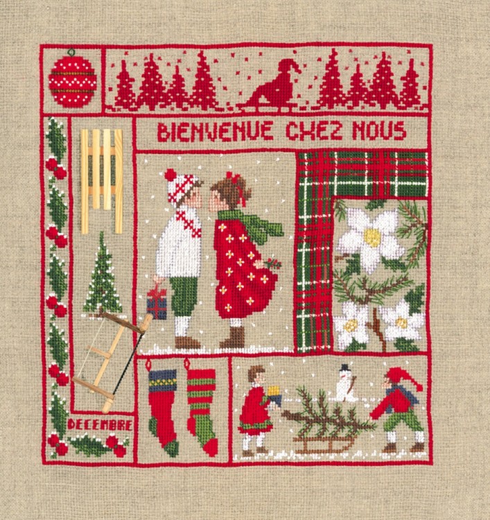 Набор для вышивания Le Bonheur des Dames 2661 Bienvenue Decembre (Добро пожаловать. Декабрь)