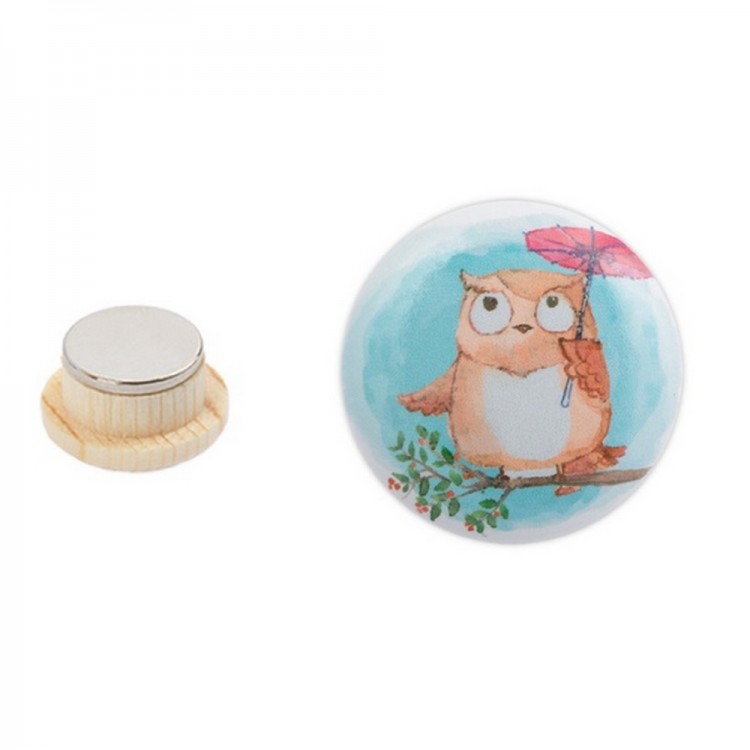 Gamma NEM-39 Игольница-магнит "Сова с зонтиком"