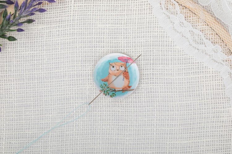 Gamma NEM-39 Игольница-магнит "Сова с зонтиком"