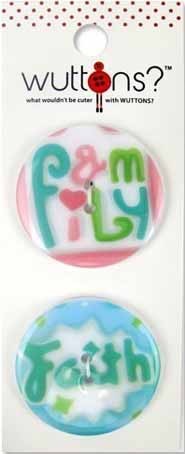 Blumenthal Lansing 640005736 Пуговицы Wuttons "Affirmations Print Lg"