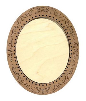 Щепка ОР-320 Рамка для миниатюр. Овальная