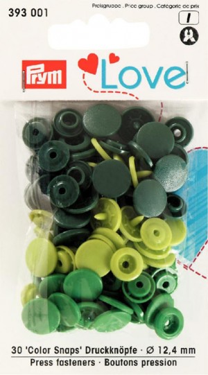 Prym 393001 Кнопки "Color Snaps", диаметр 12.4мм