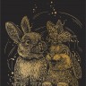 Hobbius SGHK.50 Набор для творчества "Гравюра. Кролики" (золото)