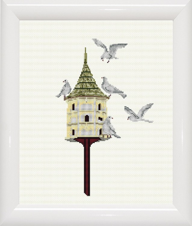 Набор для вышивания Thea Gouverneur 592A Bird House (Птичий домик)