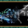 Алмазная живопись АЖ-1828 Конь в дыму