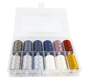 Amann Group SFC40PASSION-KIT Набор с нитками Silk-Finish Cotton "Лоскутное шитье" в подарочной упаковке, 12 катушек