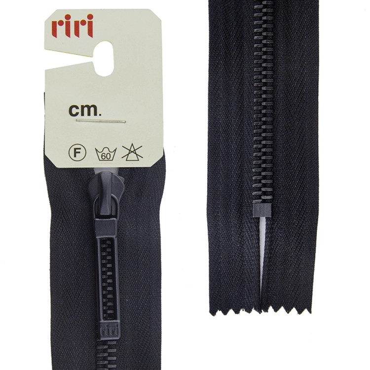 Riri 3034647/18/2110 Молния металлическая, неразъемная, карманная, 6 мм, 18 см, черный