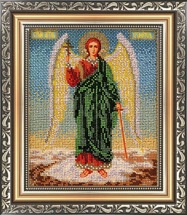 Мир багета 14БК1920-1250 Рама для иконы Ангел Хранитель Радуга бисера (Кроше)