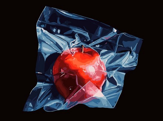 Белоснежка 1153-AS Черный квадрат и красное яблоко