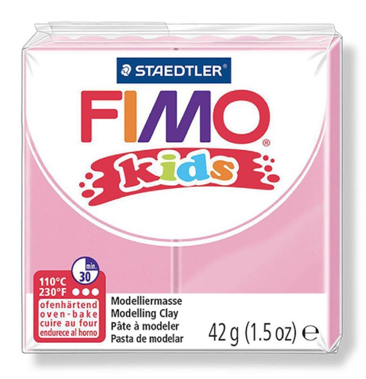 Fimo 8030-25 Полимерная глина для детей Kids нежно-розовая