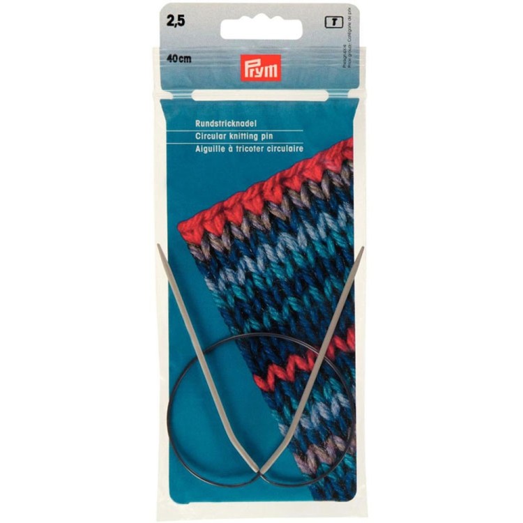 Prym Спицы круговые 40 см, алюминий