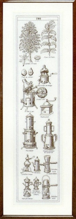 Набор для вышивания Thea Gouverneur 3028 Coffee Design (Кофейное панно)