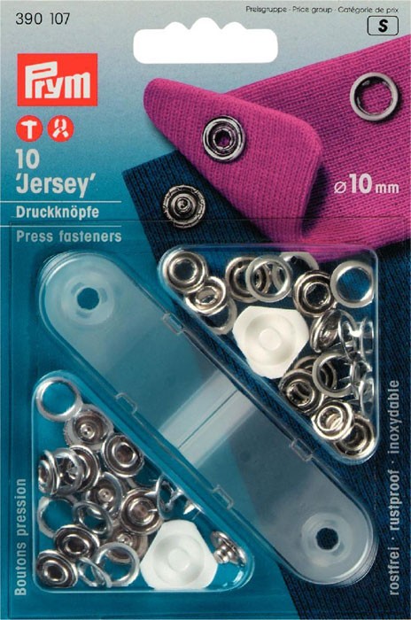 Prym 390107 Кнопки Джерси для легких тканей